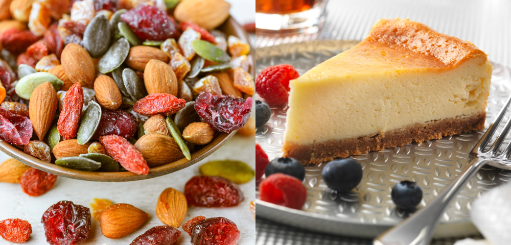 fruits secs et desserts chauds pour les femmes enceintes 